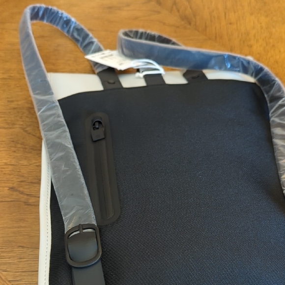 NWT Rains Backpack - Ash Color With Black Strap - Picture 5 of 7